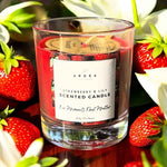 Strawberry & Lily Scented Candle - Candles - The Ardea Candle Makers