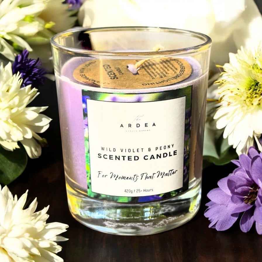 Blueberry & Vanilla Scented Candle