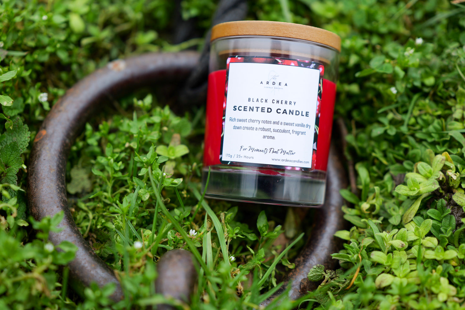 Deep Black Cherry Luxury Scented Candle