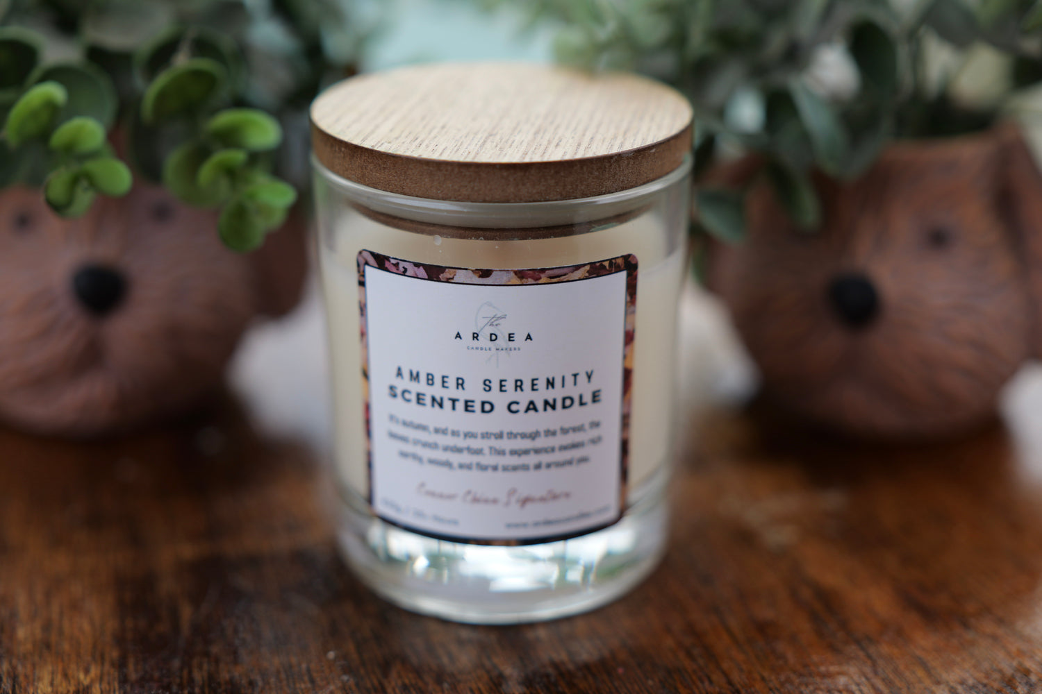 Amber Serenity Luxury Autumn Woodland Candle