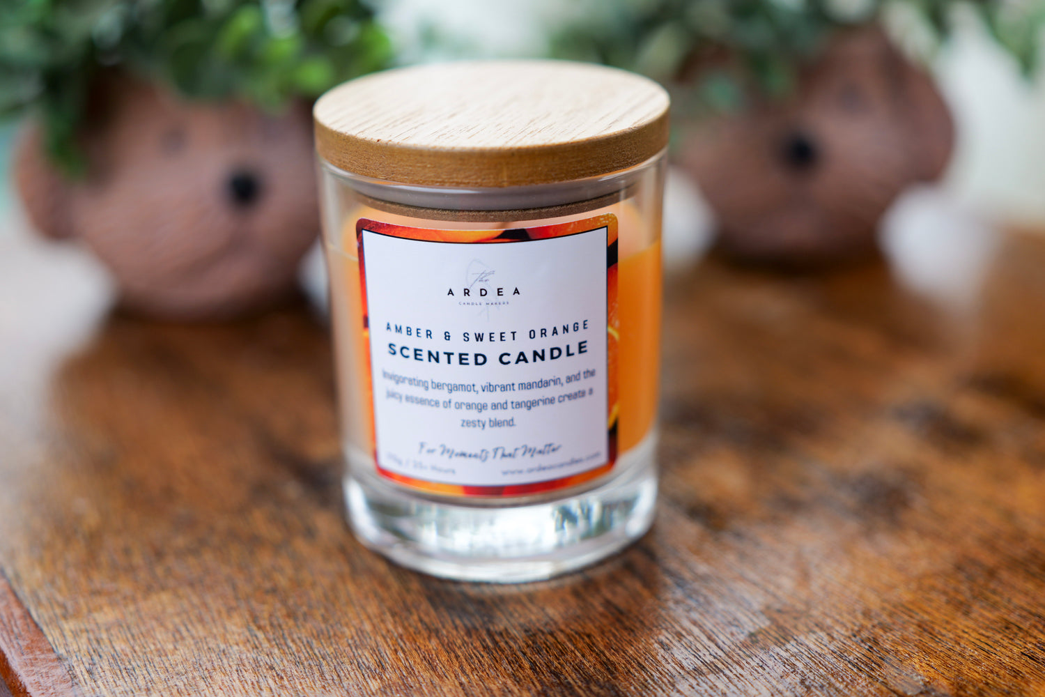 Amber & Sweet Orange Luxury Warming Candle
