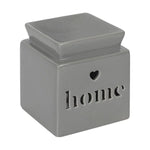 Grey Home Cut Out Oil Burner and Wax Warmer - The Ardea Candle Makers