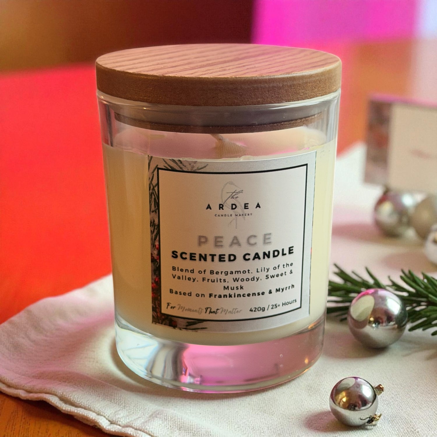 Peace Scented Candle - Christmas 2025