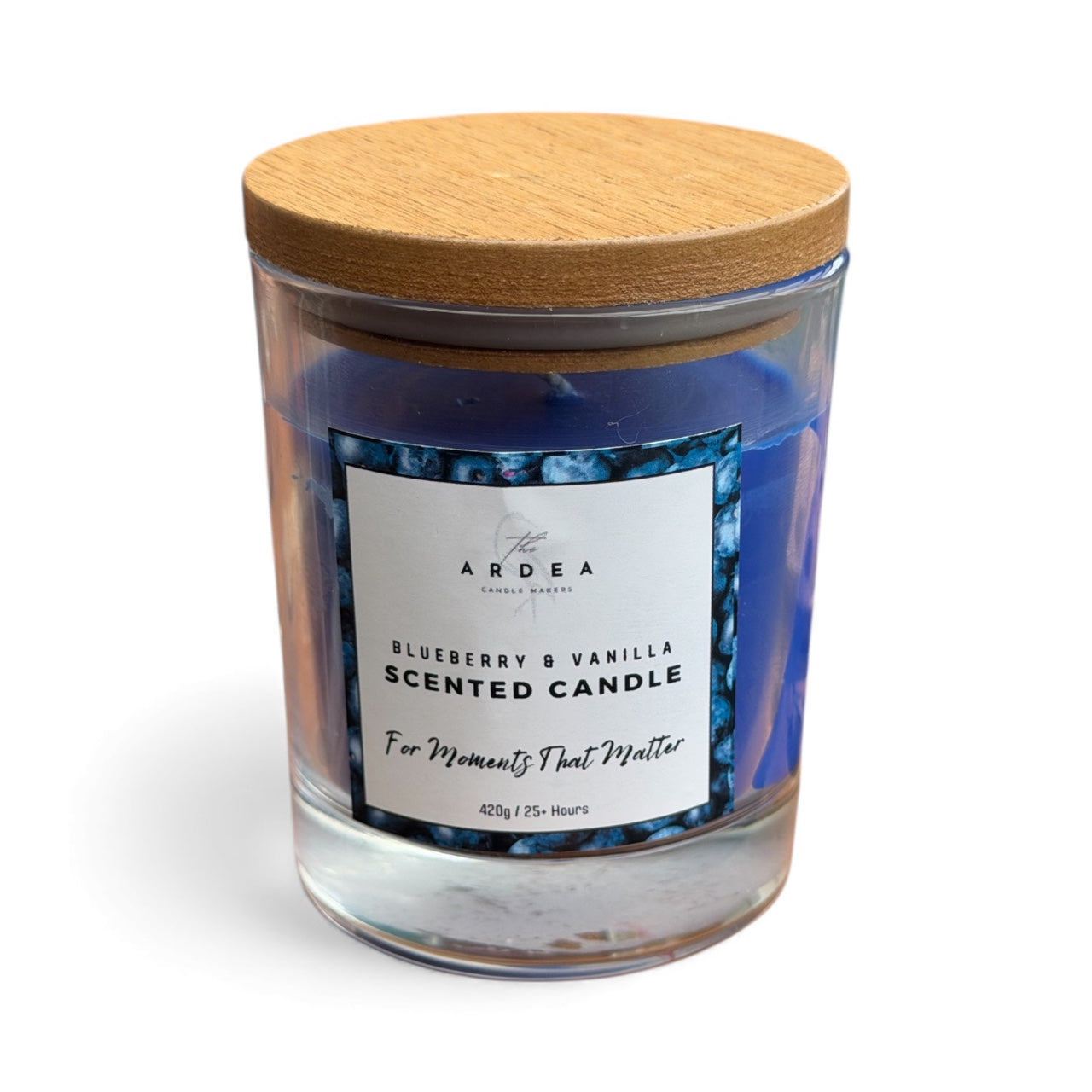 Blueberry & Vanilla Scented Candle