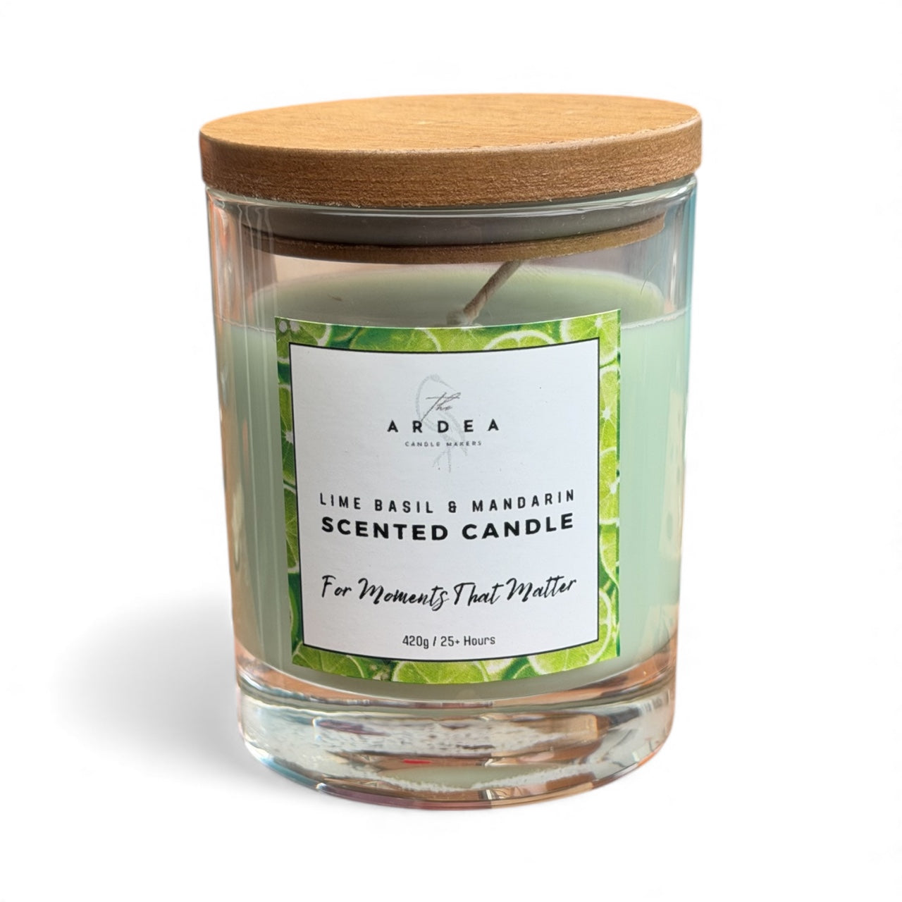 Lime Basil & Mandarin Scented Candle