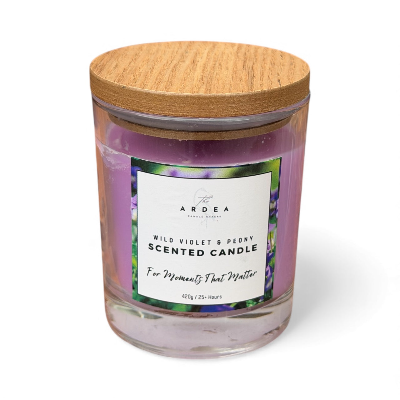 Wild Violet & Peony Scented Candle