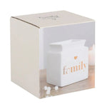 White Family Cut Out Oil Burner and Wax Warmer - The Ardea Candle Makers