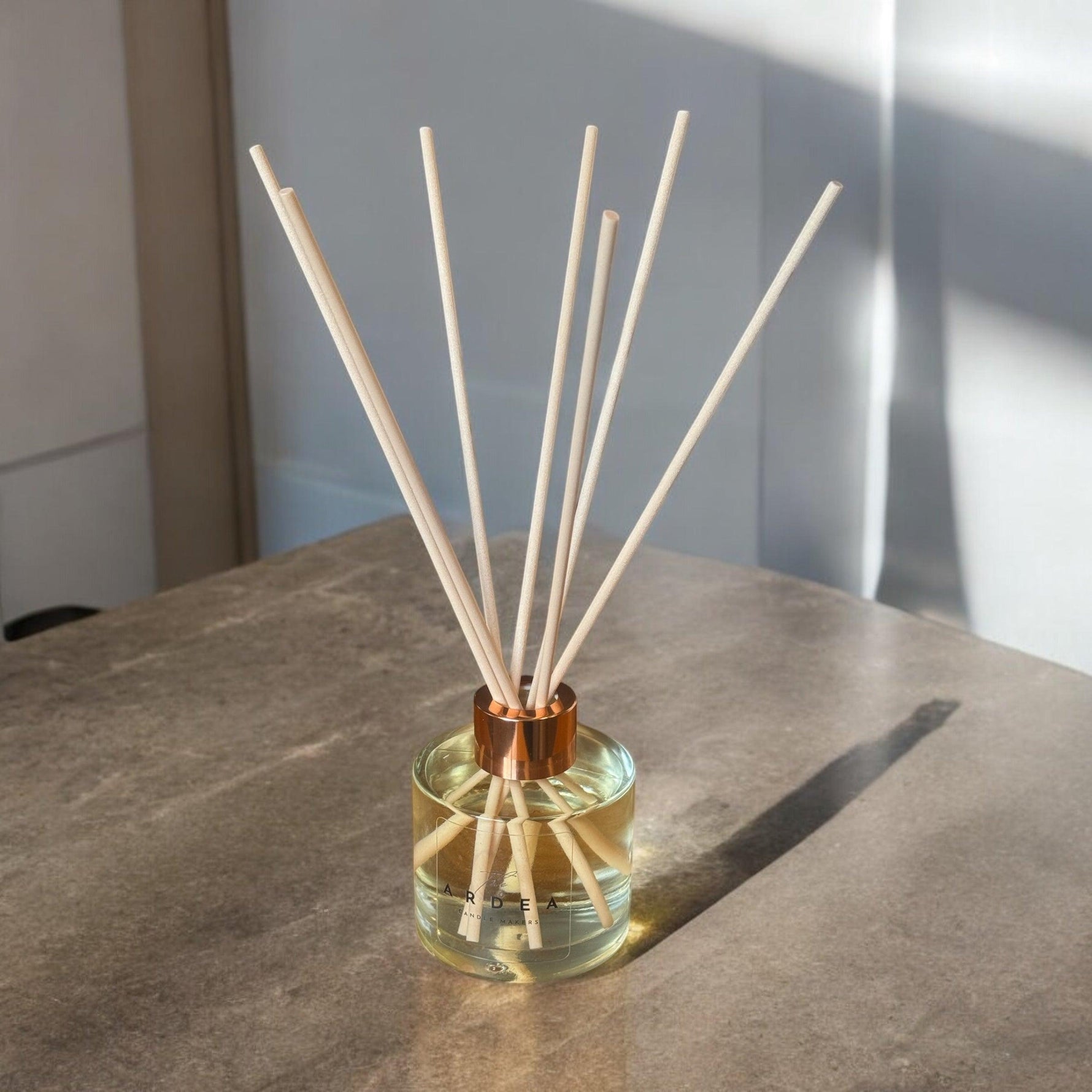 Amber and Sweet Orange 200ml Reed Diffuser for a Refreshing Aroma - The Ardea Candle Makers