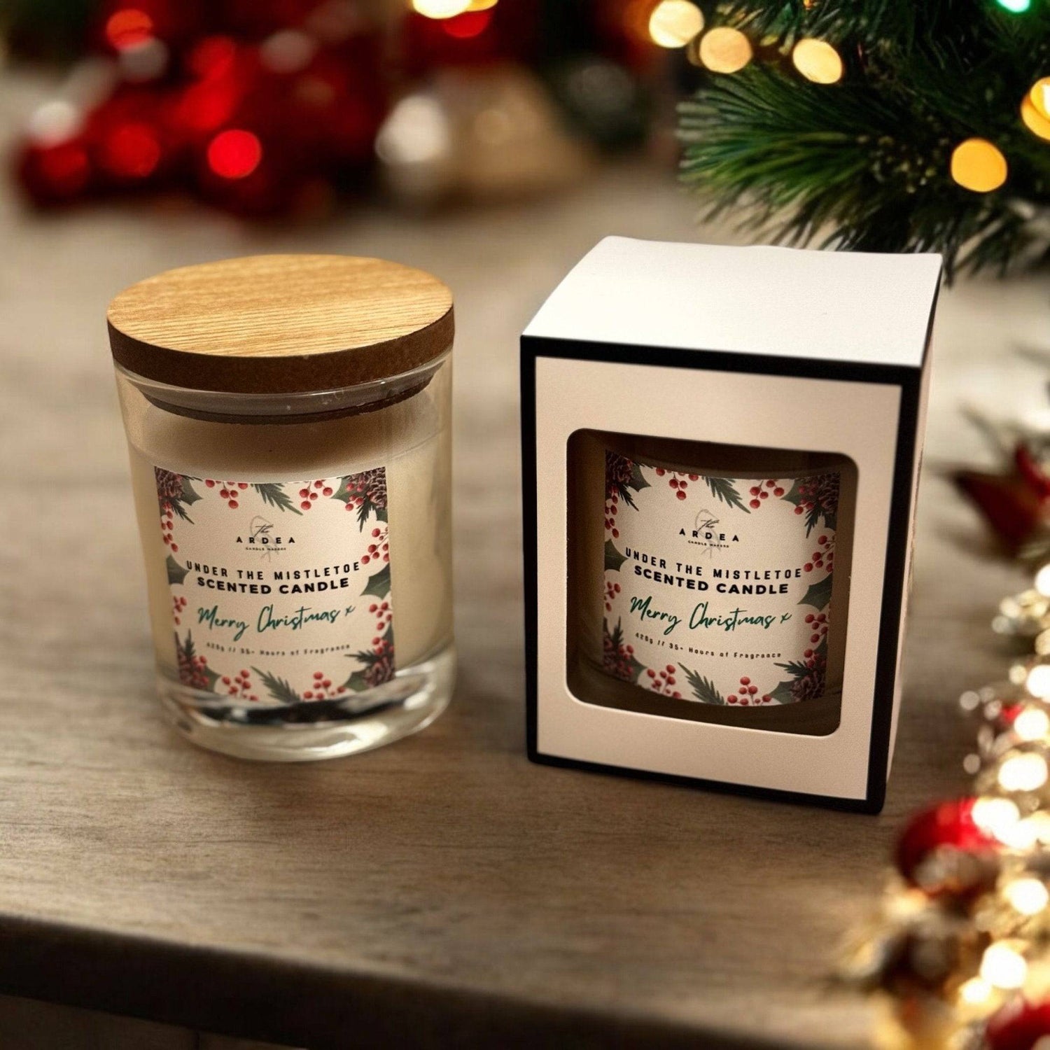 Under The Mistletoe Festive Candle