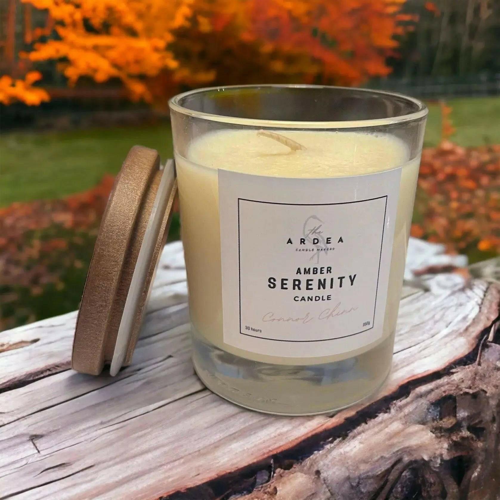 Discover the Essence of Calm with Connor Chinn Amber Serenity Candle - The Ardea Candle Makers