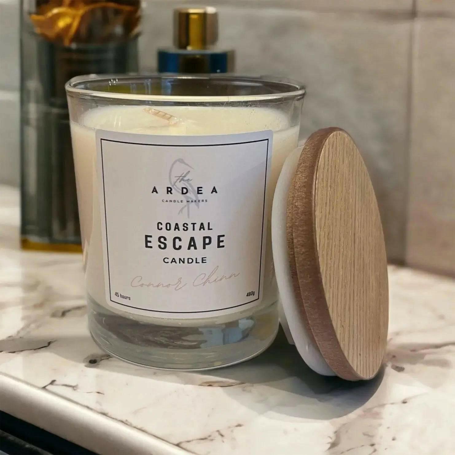 Experience Serenity with the Connor Chinn Coastal Escape Candle - The Ardea Candle Makers