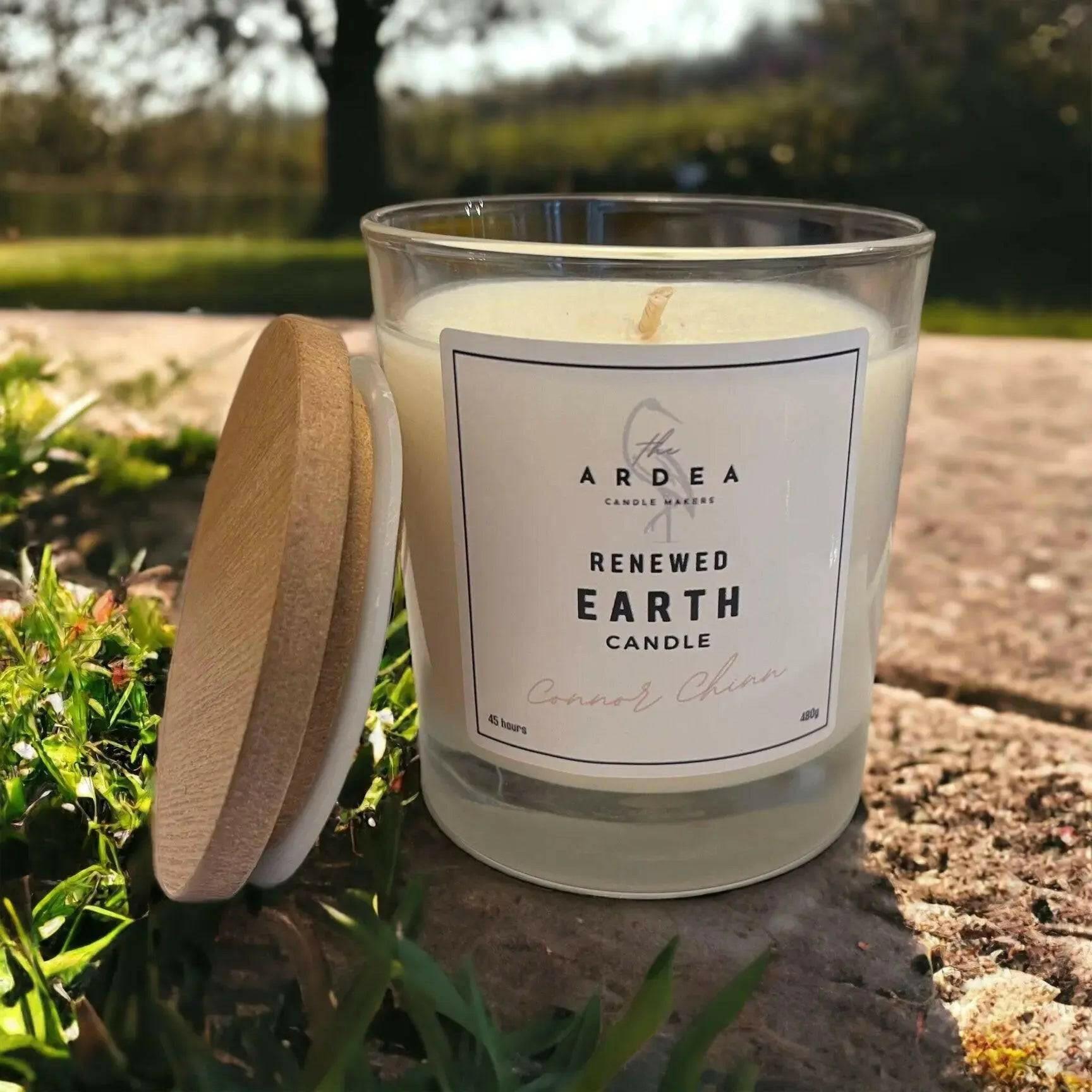 Experience Serenity with the Connor Chinn Renewed Earth Candle - The Ardea Candle Makers