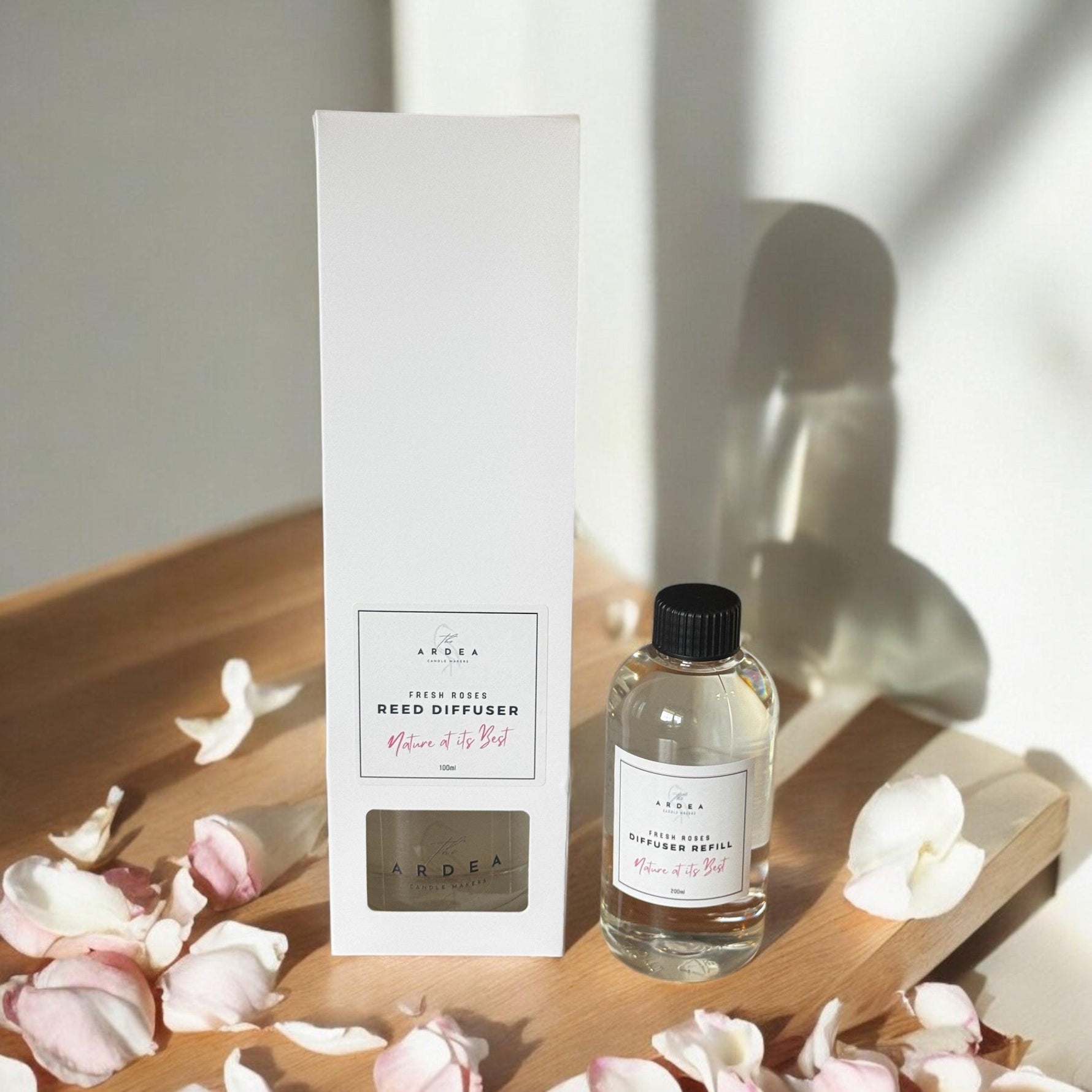 Transform Your Space with Fresh Roses 200ml Reed Diffuser - The Ardea Candle Makers