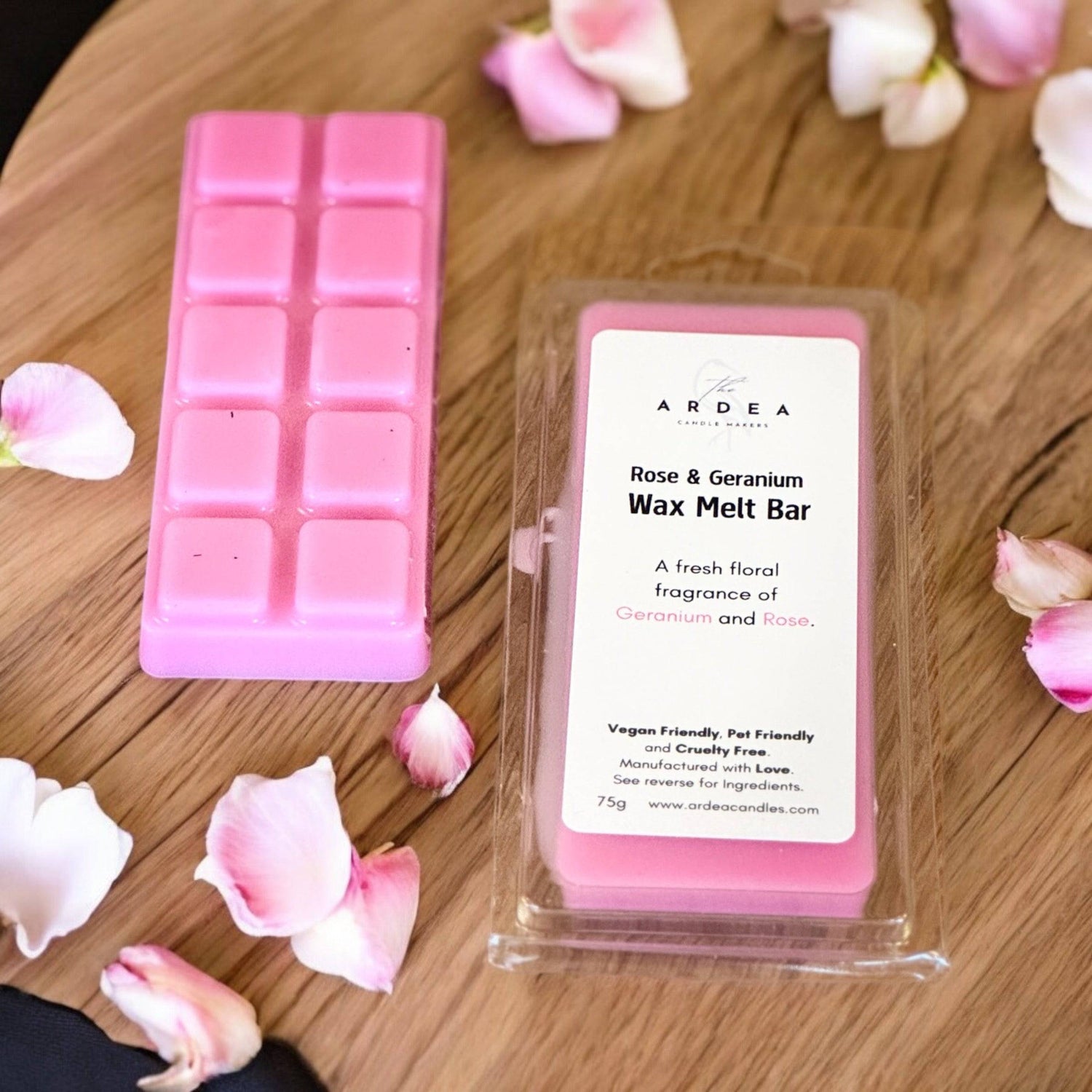 Rose & Geranium Breakable Wax Melt Bar